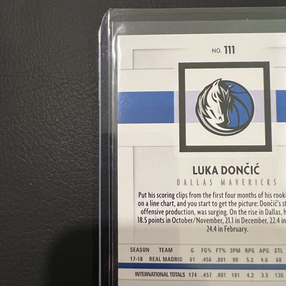 LUKA DONCIC ROOKIE CARD NO.111 - Picture 4 of 6